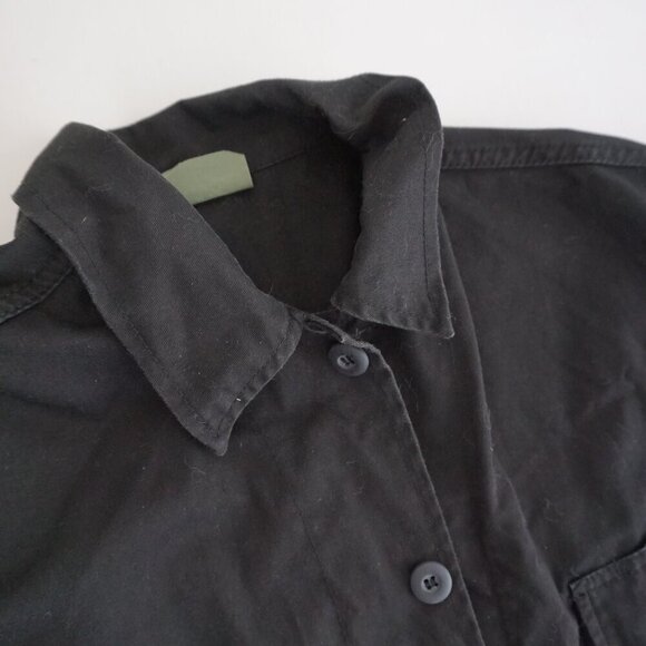 Rothco BDU Black Military Issue Button Up Canvas Cotton Utility Jacket XL - Picture 10 of 13